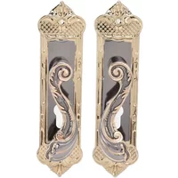 Manganese Steel Silent Bedroom Door Handle Lock European Style Reversible Interior Exterior Home Security Hardware