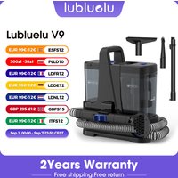 Lubluelu V9 15kPa Teppichreiniger 100 ° C-Dampf Tötet 99,9% Keime Milben Heißwasser Entfernt Hartnäckige Flecken Reinigt Teppiche Sofas Matratzen