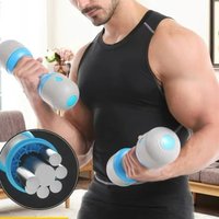 Adjustable Rubber Sport Dumbbells Set Gym Fitness Equipment Hex Iron Plate Free Weight Lifting 5kg