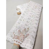 2025 High-Quality Nigerian Tulle Lace Fabric for Wedding Dress Embroidery Sequins Party Guipure Chiffon Sewing 5Yard XL138