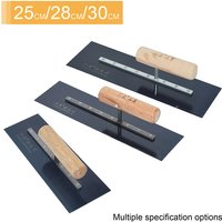 Carbon Steel Plaster Trowel 25cm/28cm/30cm Wood Handle Construction Spatulas Drywall Trowel Great for DIY Home Renovations Wall