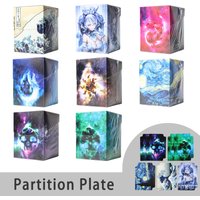 100+Deck Box with Divider Classic Anime Cards Deck Case Collection Organizer Box for PTCG/YGO ,Multi functional Storage Box