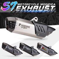 For CBR650 R1200GS ADV PCX125/150 F900 502X F750GS universal motorcycle rear exhaust pipe muffler