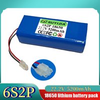 6S2P 22.2V 5200mAh Li-ion Battery Pack - 18650 Rechargeable Battery for DIY/RC Drone/Robot - BMS Protection