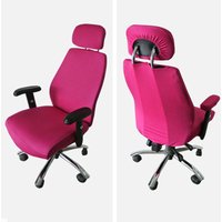 3pcs/lot Gaming Chair Covers Stretch Spandex Computer Swivel Chair Seat Covers Armrest Office Chair Covers
