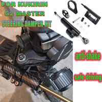 CNC Carbon Fiber Stabilizer Steering Damper Adjustable Steering Damper Kit For Scooter Kukirin G2 Master Steering Damper Bracket