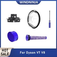 Hepa Filter Dustbin Lid Cap For Dyson V7 V8 Vacuum Cleaner Accessories Dust Bucket Cover Dust Box Lid with Sealing Ring Parts