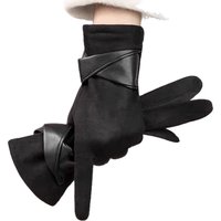 AliExpress LAOVCE Winter Windproof Warm Gloves Women Elegant Outdoor Cycling Driving Touchscreen Trendy Velvet Insulated Full Finger Mittens