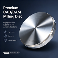 LODDEN 98mm GR5 Dental Titanium Disc For CAD CAM Titanium Block Disk Material Milling Titanium Implant Abutments Framework