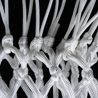1Pair Basketball Rim Mesh Net Standard Sports Basketball Net Loops Outdoor Sports Basketball Hoop Net Accessories
