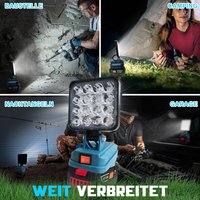 4 inch Cordless LED Work Light For Makita 14.4V-18V Li-ion Battery Lantern Outdoor Flashlight Camping Lamp Emergency Lighting