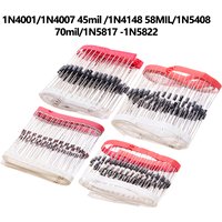 1N 1N60 1N914 1N5817 Series Rectifier/Schottky Diode 1N5359B Assortment Encapsulated Diode 1N4007 45mil 1N4148 1N4937 58MIL