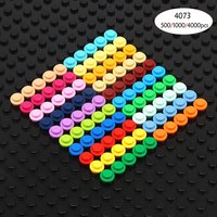 500/1000/4000pcs 6141 Plate Round 1x1 Dot MOC Assemble Particles DIY Building Blocks Figures Bricks Toy Compatible with 4073