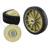 1pcs Lawn Mower Wheel Rubber Wheel Diameter 19.5cm Efficient Hand Push Lawn Mower Versatile Wheel Front And Rear Wheels