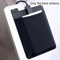 Adhesive Laptop Back Storage Bag Mouse Bag Large Stretch Fabric Tablet Black Storage Mouse Bag Digital Hard Drive Pen Organizer