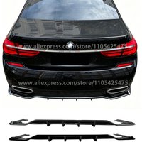 Rear Bumper glossy black Diffuser Spoiler Lip Trunk Wing Body Kit Splitter For BMW THE 7 Series G11 G12 Early M Sport 2015-2018