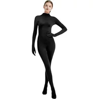 Women Tight Fitting Clothes with Hands and Feet Zentai Solid Color Dance Clothes Stage Performance Anime Cosplay