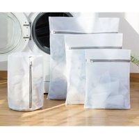 30x40cm 1pcs Grey Fine Mesh Zipper Laundry Bag Fine Mesh High Quality Storage BagsClothes Cleaning Protect Washing Bag
