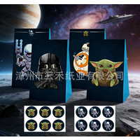 New hot-selling Star Wars-themed candy gift bag for birthday party , popcorn paper bag
