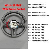 All Black Stitching and Button M Sport Steering Wheel for BMW F10 F11 F20 F30 F31 F32 F34 F36 F80 F82 E70 E81 E90