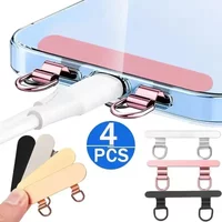 Mobile Phone Lanyard Stainless Steel Double Ear Metal Gasket Clip Ultra Thin Back Fixed Patch Anti-loss Connection Piece