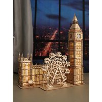 3D Wooden Puzzle Big Ben Model Kits Desktop Clock DIY Building Blocks Creative Gift Home Decor for Family Unique Christmas Gift