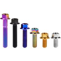 AliExpress Wanyifa Titanium bolts M5x10 15 20 25 30mm Small Flange Hex Head Pitch 0.8mm Screws for Bicycle Motorcycle 5/12PCS