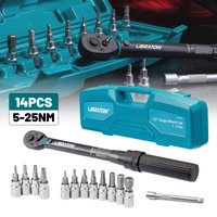 AliExpress LIBRATON 1/4'' Bike Torque Wrench, 5-25Nm / 1-6Nm High Precision Torque Wrench, accuracy of ±3%, Square Drive Torque Wrench Set