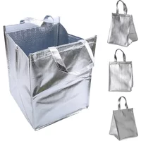 1Pcs Aluminum Foil Ice Storage Bags Insulated Beach Food Thermal Bag Durable Outdoor Boxes Foldable Cooler Bag Lunch Picnic Bag