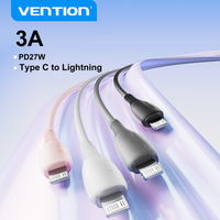 Vention Lightning Cable PD27W Type C to Lightning 3A for iPhone 14 13 12 Pro Max Fast Charging for iPad Mini Phone Type-C Cables