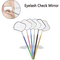 Miroir de contrôle d'extensions de cils, 1 pièce, matériau en acier inoxydable, outils de maquillage à main, fournisseur