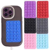 Adhesive Silicone Suction Pad Suction Cup Bracket Multifunction Silicone Rubber Sucker Pad Durable 24Square Suction Cups
