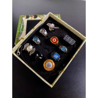 Vongola Limited Edition Family Teacher Azuma Sapphire Metal Pendant Glove Anime Cartoon Collectible Keychain Badge