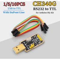 1/5/10PCS CH340G RS232 to USB to TTL Module to Serial Port Upgrade Small Board TTL Brush Machine Cable for Arduino Diy Kit