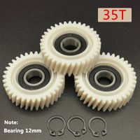 AliExpress NONE 3Pcs 47.3x13mm Planetary Gear 35T Oblique Gears With 12mm Bearings Wheel Hub Electric Bike Nylon Gear For 500W 750W Motor E-bike