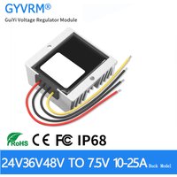 48V to 7.5V 5A 10A 15A 20A 25A Step Down Model 20V 24V 30V 36V 40V 50V to 7.5V 225W Buck Converter IP68 Waterproof Level