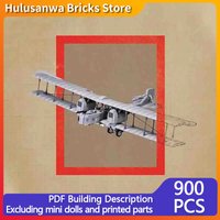 Heavy Military Bomber Model MOC Building Bricks War Equipment Modular Technology Gifts Holiday Assemble Children Toys Suit