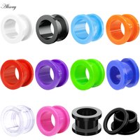 Alisouy 2 Pieces 3-16mm Gauges Colorful Acrylic Ear Plugs Tunnels Gauges Piercing Expander Body Jewelry Stretchers Ear Plugs