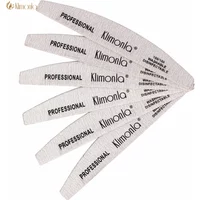 10Pcs/Lot Professional Wooden Nail Files 100/180 Grit Grey Boat Thick Sandpaper Sanding Buffer Files Beauty Tools DIY Salon