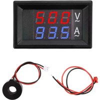 AC50-500V 10A 50A 100A Digital Voltmeter Ammeter 0.28" Dual LED Display Panel with Transformer