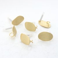 Distorted Oval Shape Earrings Base Connectors Linker 6pcs/lot 18*12mm Diy Jewlery Making Supplies Bulk Items