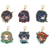 YiSang Hong Lu Outis Rodion Anime KeyChain Limbus Company Men Key Chain for Women Fashion Figure Acrylic Keyring Pendant Gift