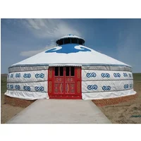 Brand High Quality Mongolian Yurt Camping Tent Happy Farmhouse Outdoor Scenic Spot Hotel Minsu Resort
