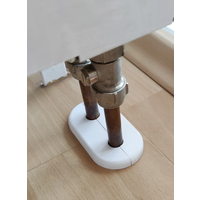 2x Double Rosette Radiator Cover Heating Pipe Escutcheon For Wall Floor Hole White