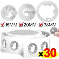 5-30PCS Rewritable NTAG213 NFC Tags Sticker 144 Bytes Memory NFC 213 Chip Labels Round Adhesive NFC Stickers 15mm/20mm/38mm