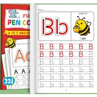 Children's Alphabet Practice Books A-Z Writing Practice Books, Learning Writing, Drawing Pages ActivitiesIllustration Book