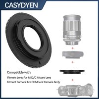 M42āCāFX Lens Mount Adapter Ring Lens Converter Aluminium Alloy For M42/C Mount Lens To For FUJI FX Mount Camera Body