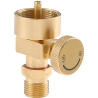 1LB Mapp Bottle Propane Adaptor with Valve CGA-600 Female To CGA-200 MC Acetylene Regulator Thread Male Valve