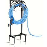 Garden Hose Rack Heavy Duty Garden Water Hose Storage Holder Garden Hose Holder for Outside Garden Outdoor Lawn Yard
