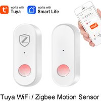 Tuya PIR infrared Sensor Human Motion Detector WiFi Zigbee Optional Home Security Anti-theft Devices Smart Life APP Alexa Google